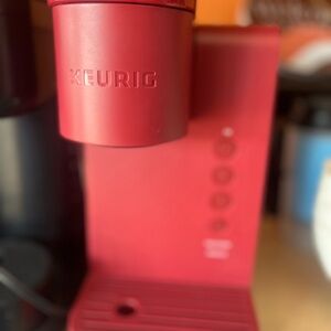 Keurig Single-Serve Coffee Maker in Vibrant Red